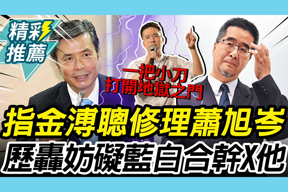 【CNEWS】劍指金溥聰操刀「馬辦風波」 歷史哥轟誰妨礙「藍白合」：一定幹死他 5