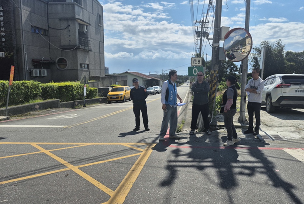 會勘14處易肇事路段　花蓮警跨單位合作強化交通安全