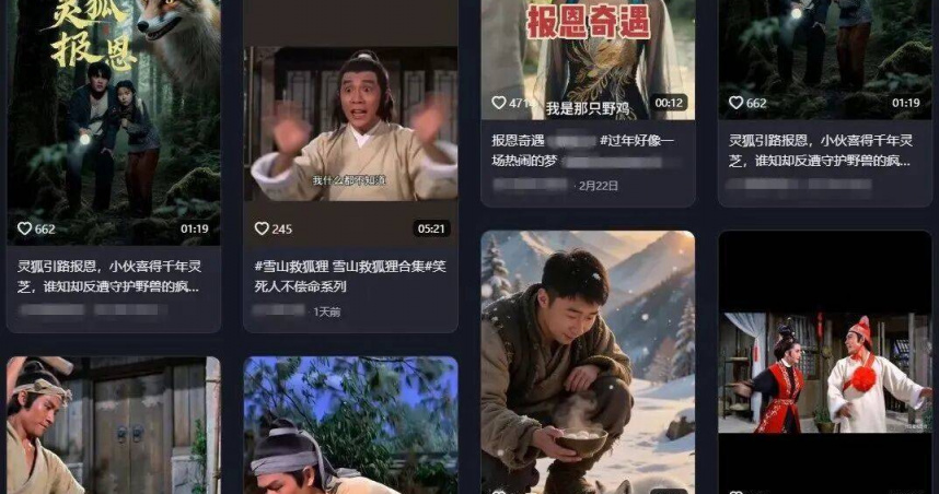 AI短劇《雪山救狐狸》爆紅50億次　主創坦言為推醬板鴨創作