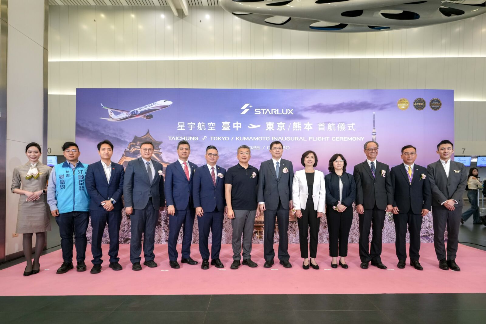 星宇航空擴大台中航網　東京、熊本雙航線接力啟航 23