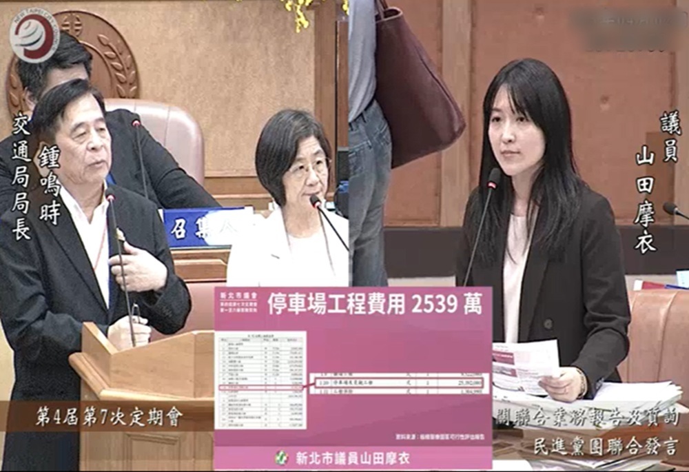 7億公帑蓋停車場未設回饋機制惹議　山田摩衣要求陳潤秋提專報