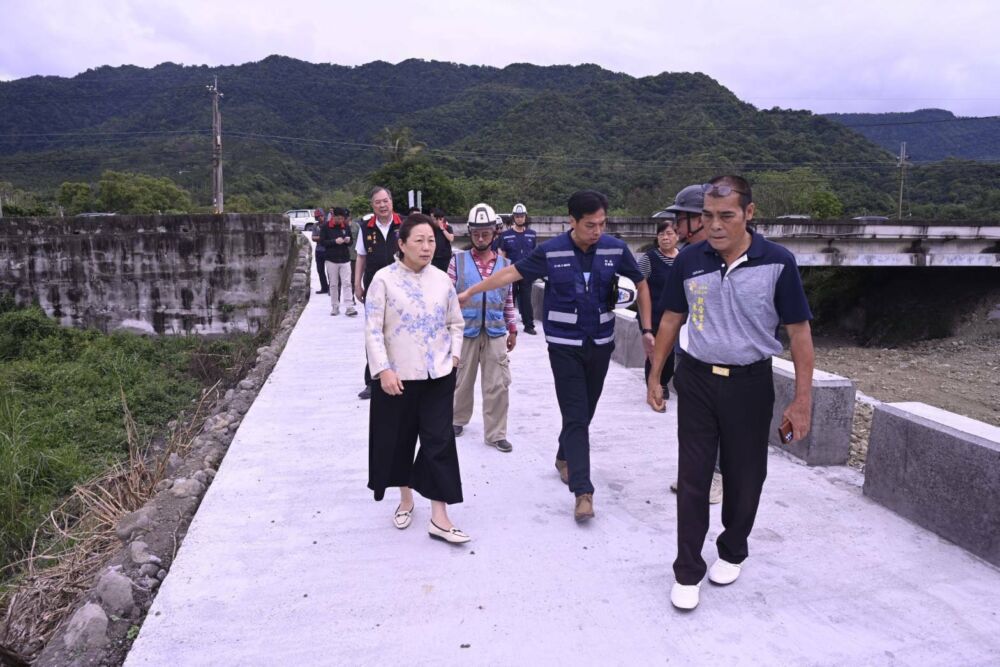 視察玉里鎮排水2工程　徐榛蔚：改善護岸條件提升整體防洪