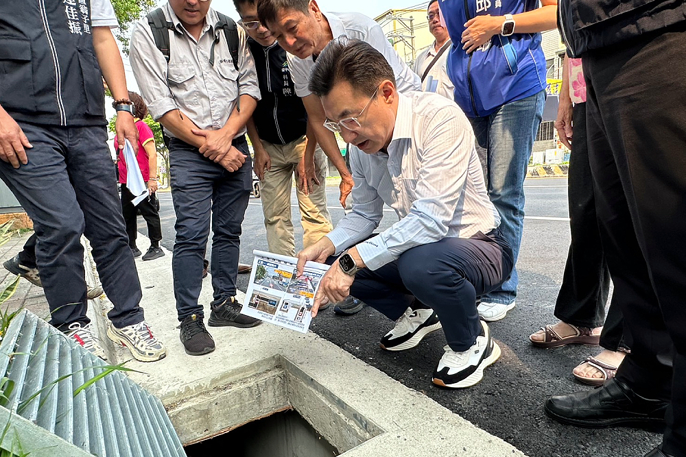 爭取經費助台中豐勢路排水工程　江啟臣感謝水利局辛勞