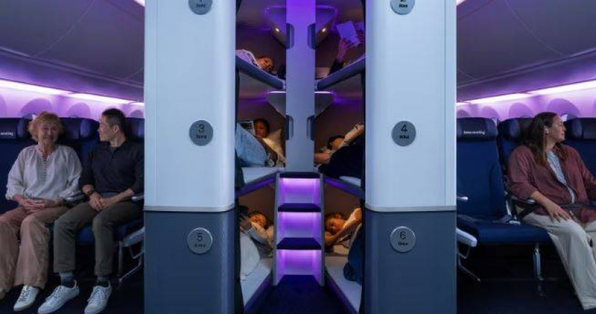 經濟艙也能躺平！紐西蘭航空推「付費睡眠艙」　每4小時要價1.5萬