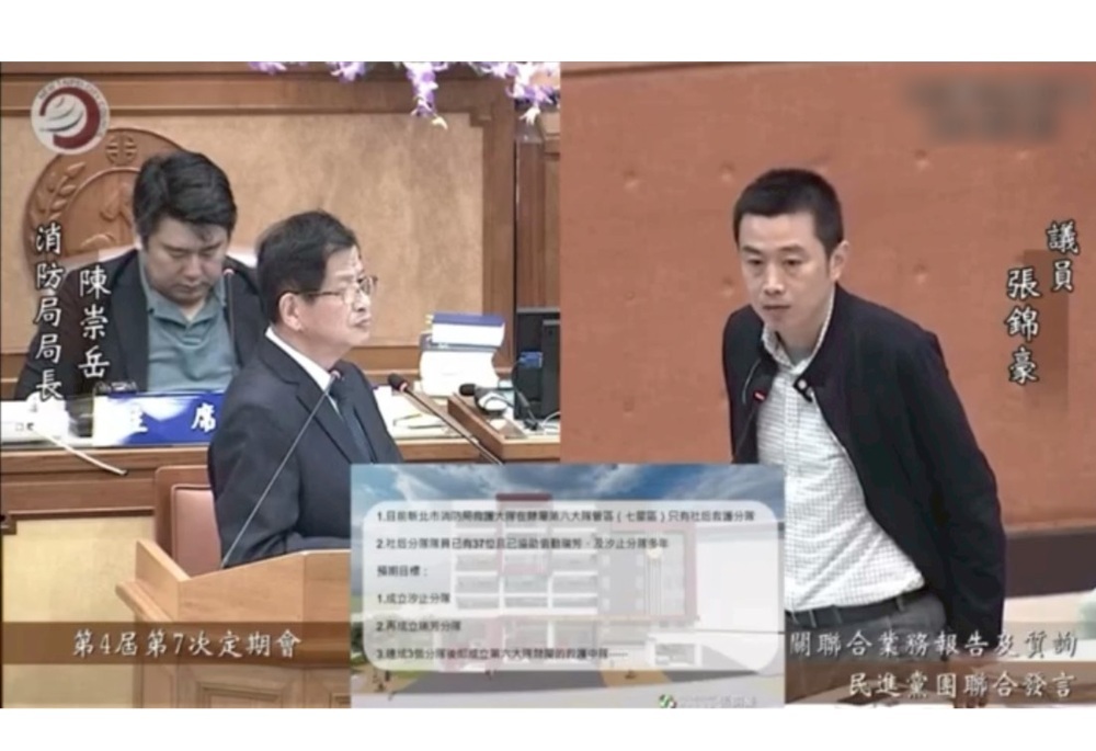 張錦豪憂救護量能吃緊　陳崇岳允3個月內設汐止救護分隊