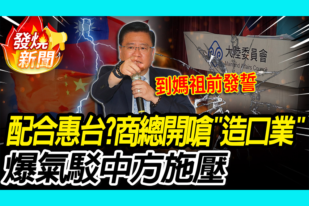 【CNEWS】中逼商總配合「惠台」？許舒博搬菩薩開嗆「造口業」 爆氣反駁控政府致電阻攔