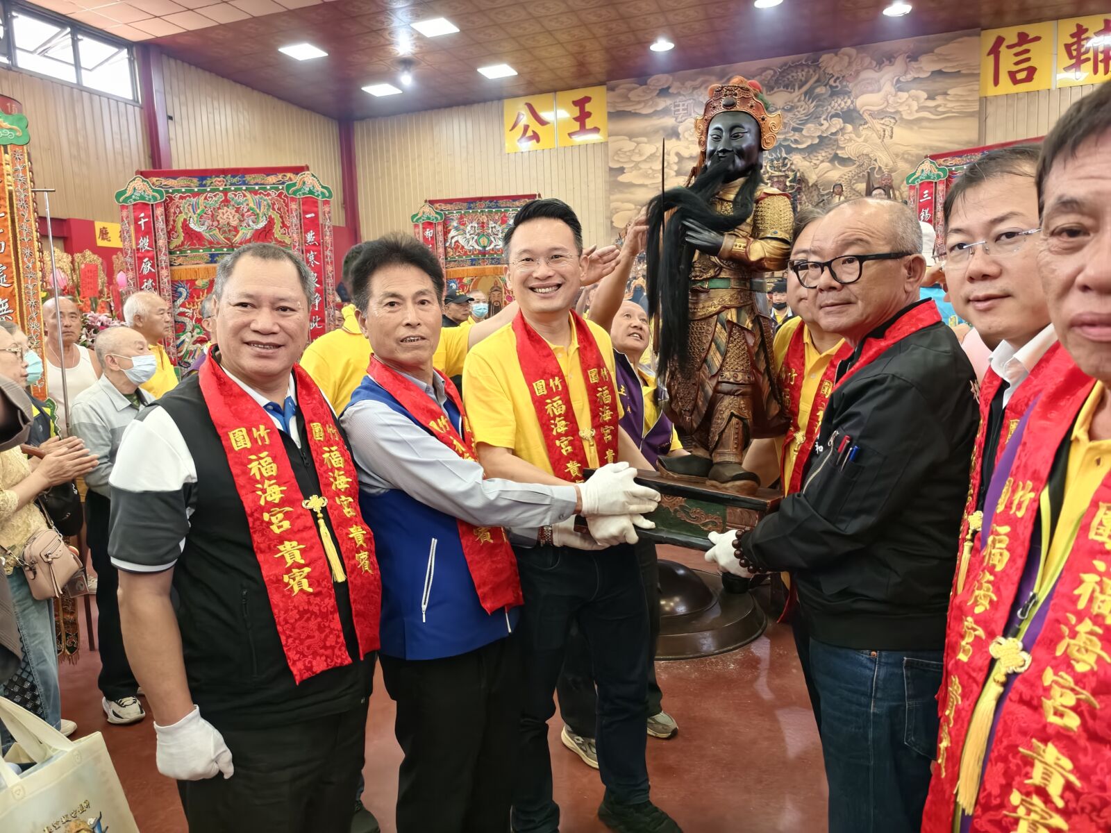 福海宮輔信王公「全台唯一黑面神尊」　蘇俊賓：守護桃園文化資產