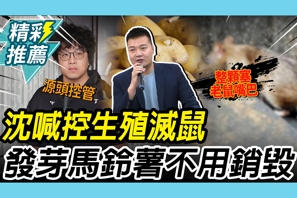 【CNEWS】沈伯洋喊「繁殖控管」滅鼠患！楊植斗拋AI1解方酸：發芽馬鈴薯不用銷毀了