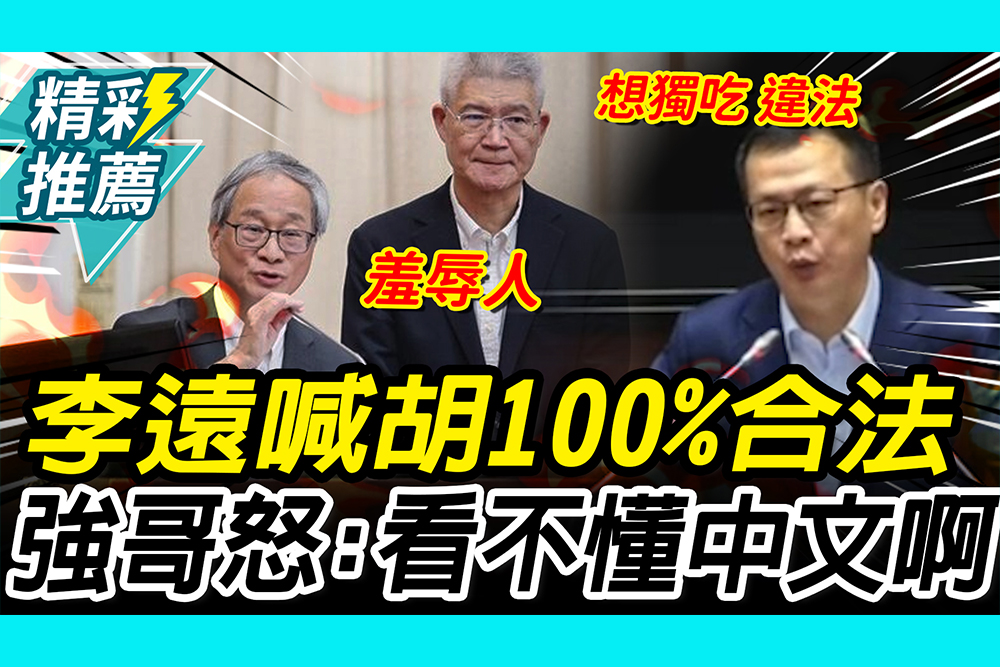 【CNEWS】打悲情牌？李遠喊「胡元輝100%合法」 羅智強怒：看不懂中文啊