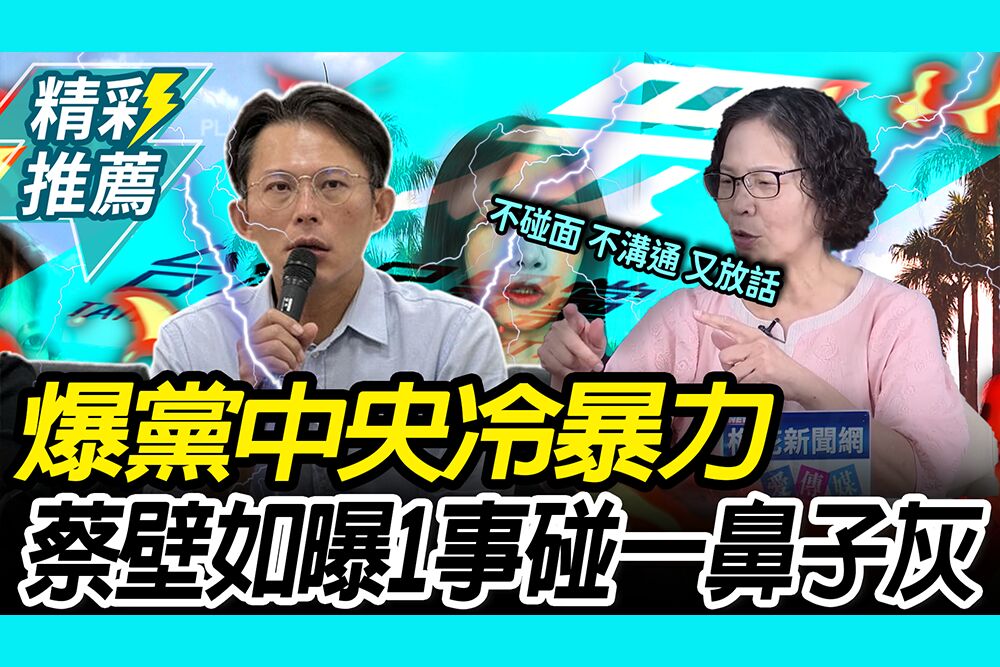 【CNEWS】爆民眾黨中央「冷暴力」！蔡壁如親曝 幫楊寶楨調解卻碰一鼻子灰