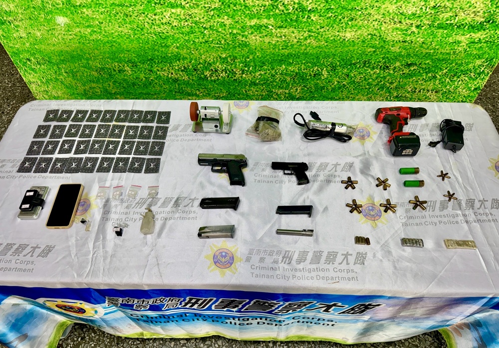 水電工疑自學成改槍匠　台南市刑大破槍彈改造工廠
