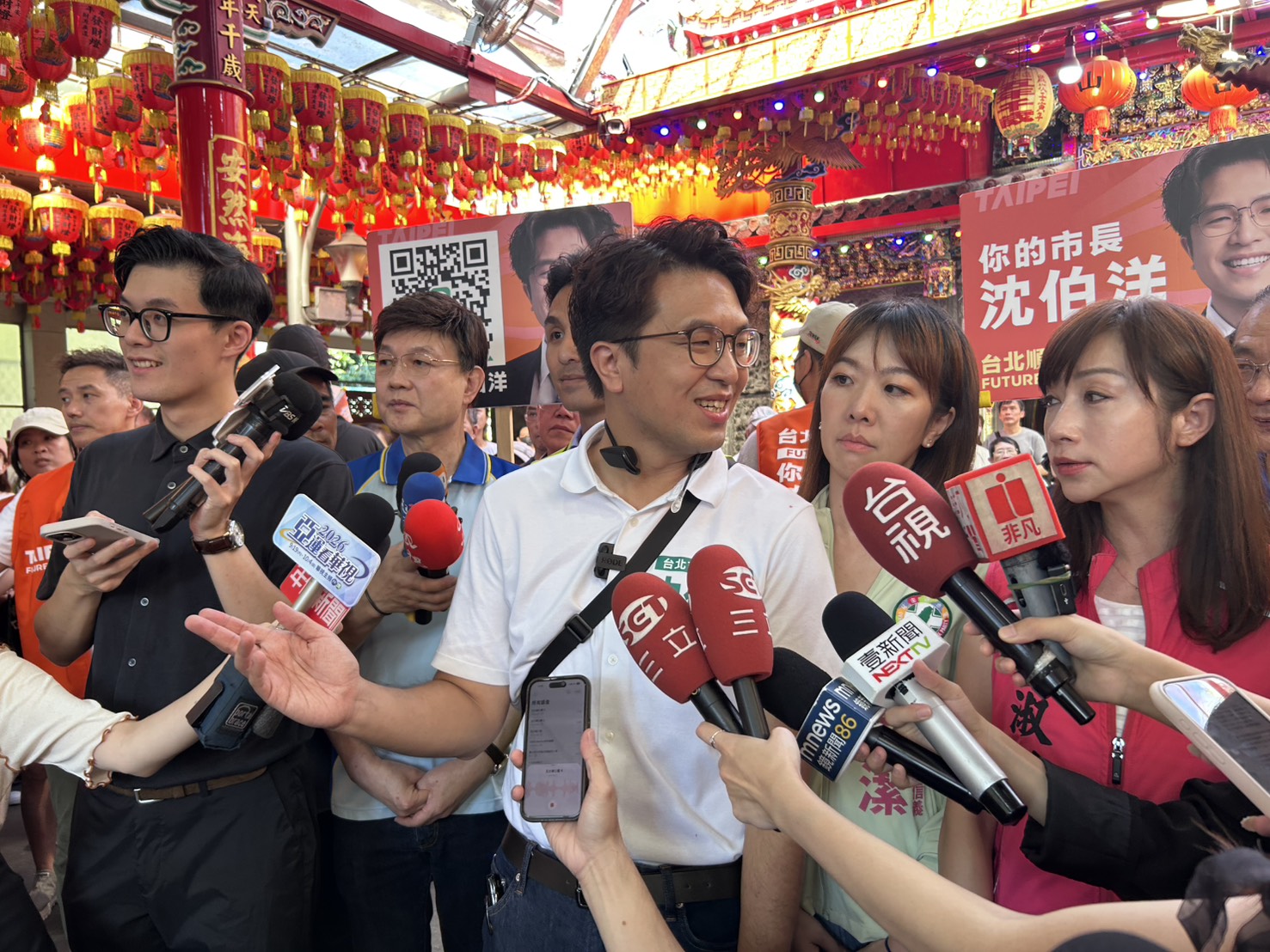 沈伯洋五分埔一句「看著她長大」笑翻全場　許淑華：換我看著你當市長