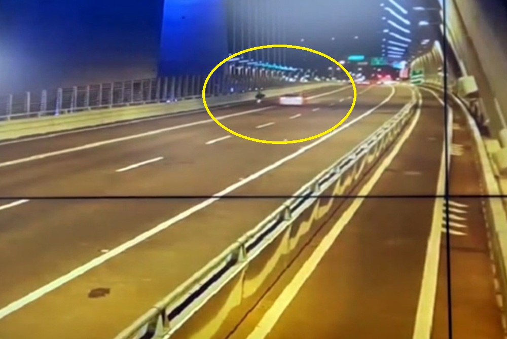 穿越車道攀爬淡江大橋塔亂塗鴉　新北警桃園逮2男送辦