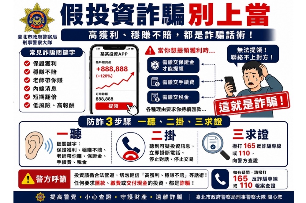 假投票真盜帳詐騙手法再現　台北警揭LINE盜帳新招