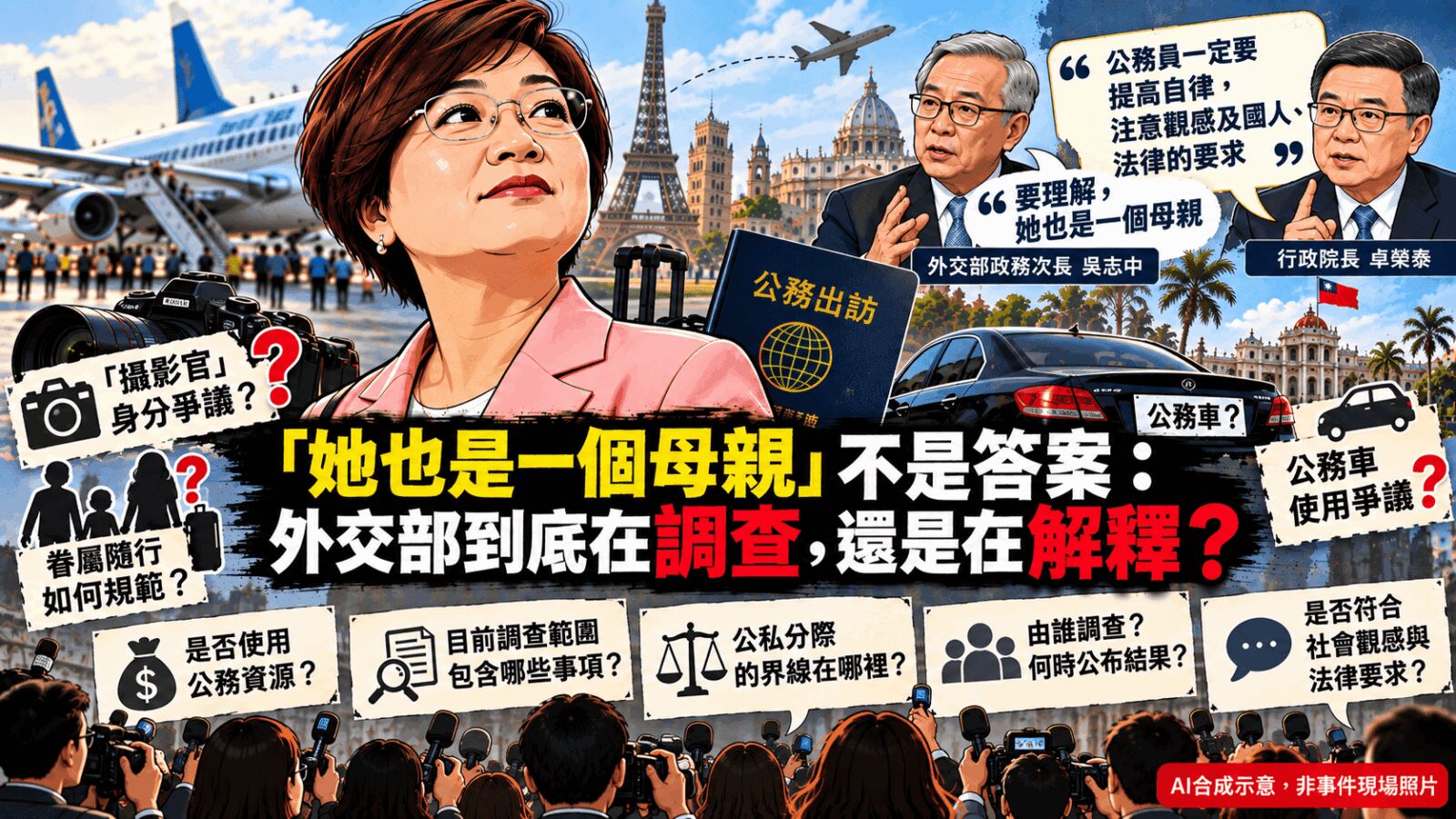 【藍蝴蝶專欄】「她也是一位母親」不是答案：徐佳青爭議，外交部到底在調查還是在解釋？