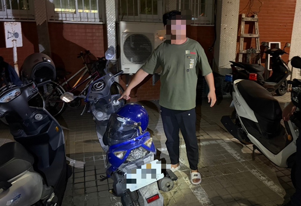 3小時逮涉竊機車嫌犯　26歲男趁鑰匙未拔騎走辯借用