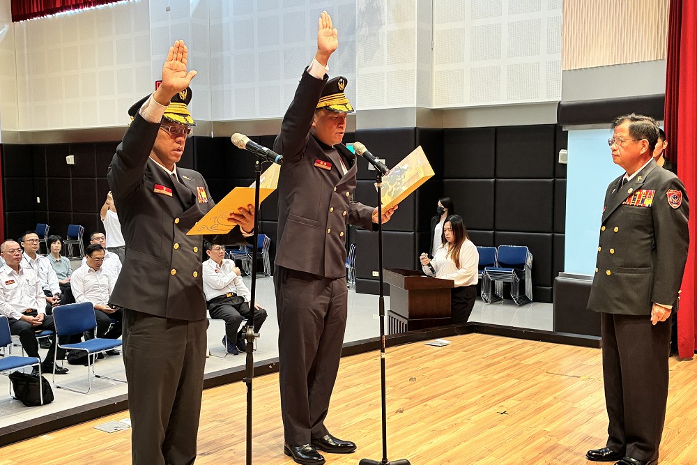 新北消防局大隊長布達典禮　陳崇岳：精實幹部布局強化防災