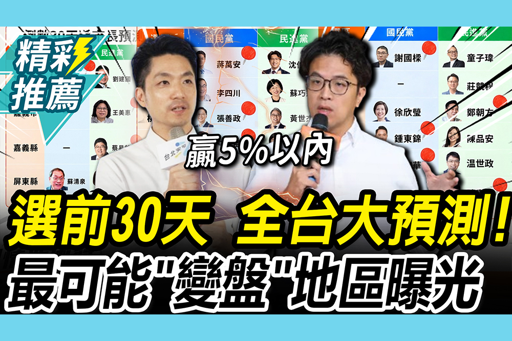 【CNEWS】2026結果大預測！台北差距5%以內？蔣豐懋點名「1縣市」：一句話都可能翻盤
