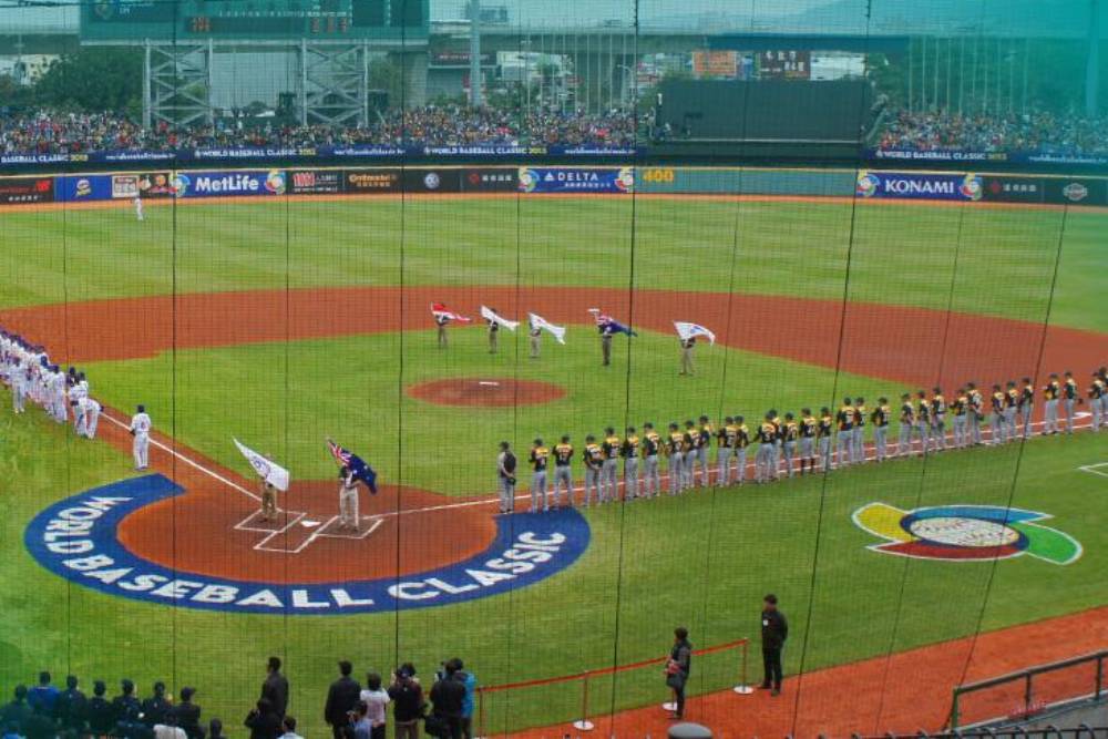 中華職棒在台中市洲際棒球場新人選秀會
