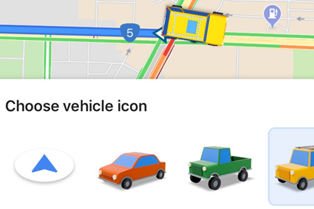 藍色箭頭看膩了？Google Maps加入「卡通汽車」圖示幫你導航